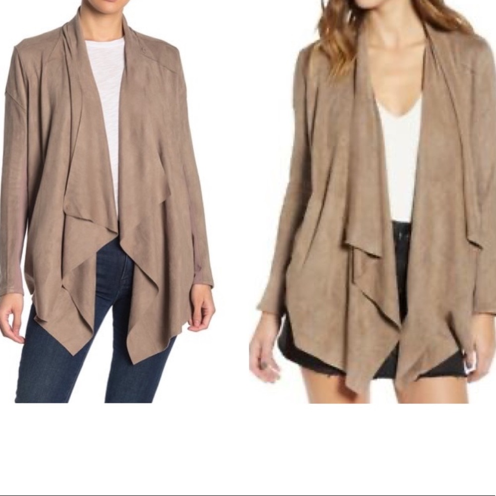 BLANKNYC Denim
Faux Suede Draped Jacket